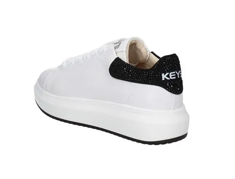 SNEAKERS KEYS DONNA K-7601 COD.K7202(EST.23)WHITE/BLACK