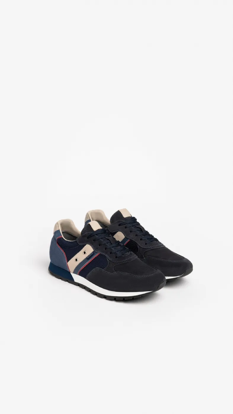 SNEAKERS NEROGIARDINI UOMO CAMOSCIO COLORADO BLU TOMAIA DRAGON BLU 405 SAUVAGE IVORY I202520U/200