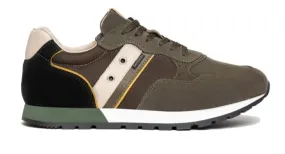 SNEAKERS NEROGIARDINI UOMO CAMOSCIO COLORADO BOSCO TOMAIA DALLAS OLIVA SAUVAGE IVORY I202520U/503