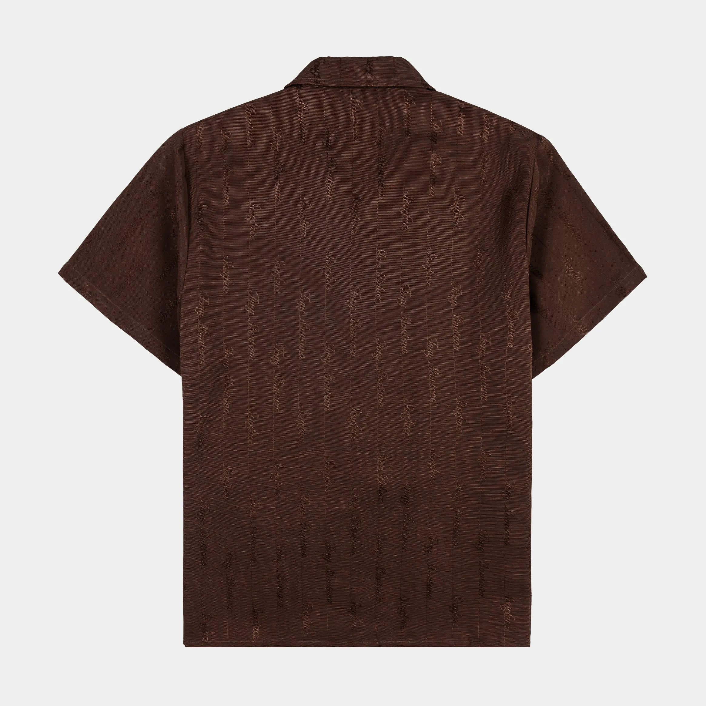 SP x Scarface Woven Logo Mens Short Sleeve Shirt (Brown)