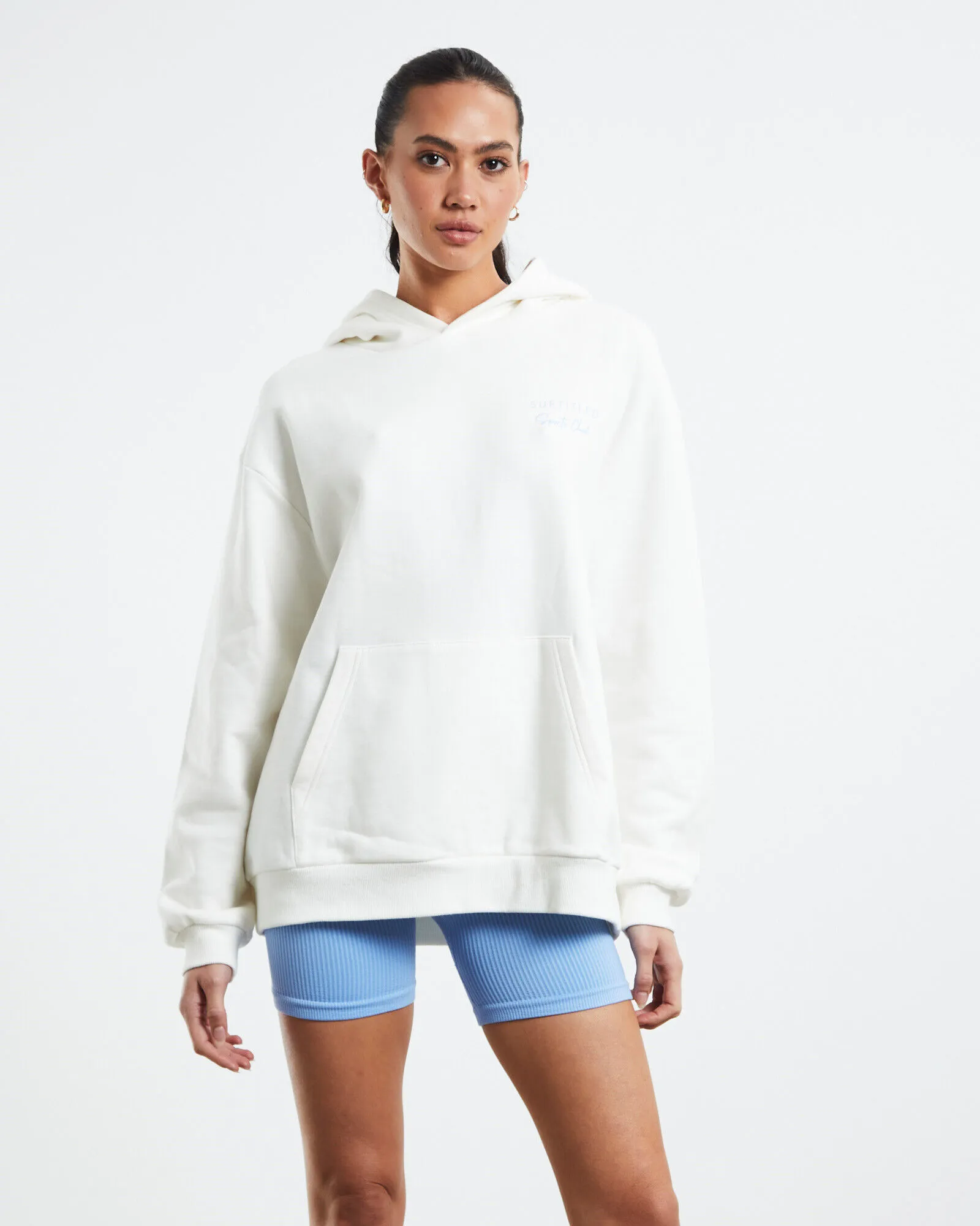 Subtitled Good Days Oversized Hoodie Fresh White