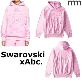 SWAROVSKI  |Collaboration Long Sleeves Cotton Logo Hoodies & Sweatshirts