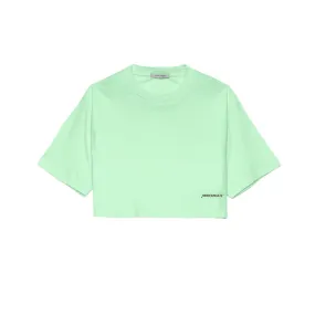 T-SHIRT CORTA IN JERSEY Donna Verde Acqua