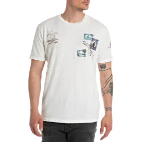 T-SHIRT IN COTONE Uomo Milky White