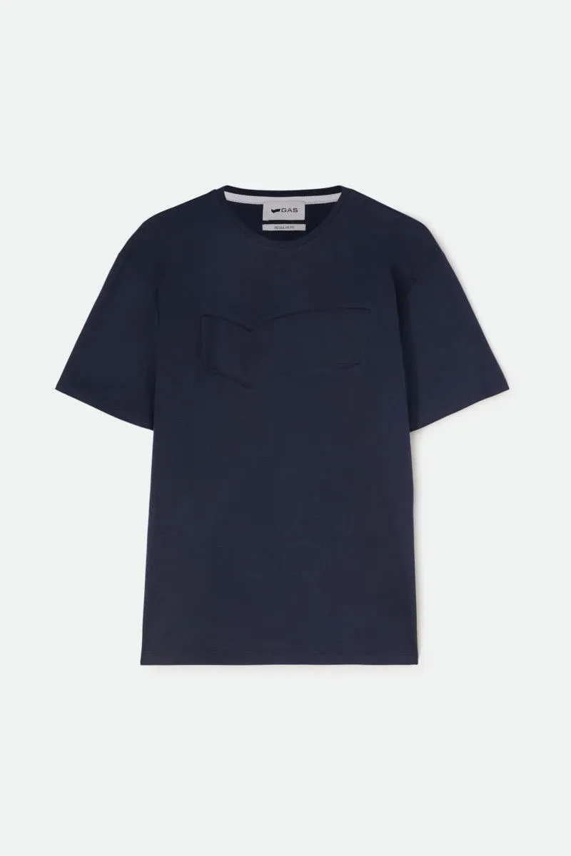 T-shirt in jersey di cotone uomo Blu