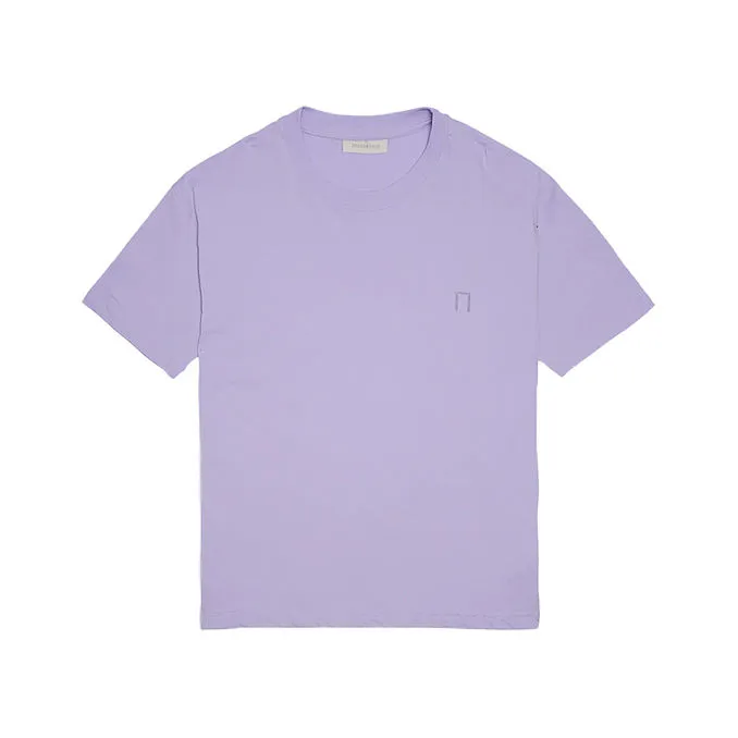 T-SHIRT WITH LOGO Man Lilac