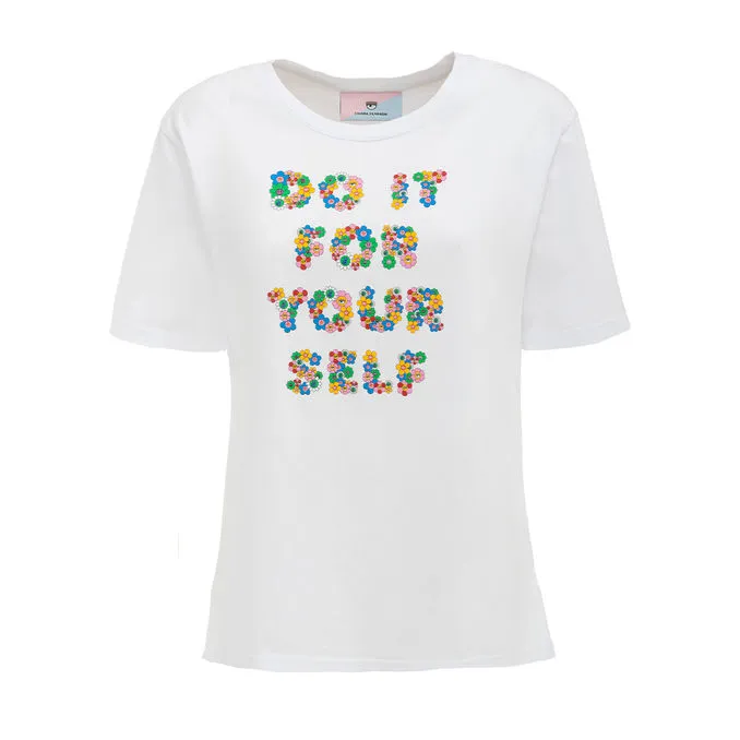 T-SHIRT YOUR SELF PRINT Woman White