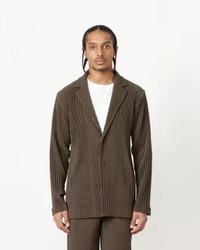 Tailored Pleats 1 Blazer in Dark Khaki