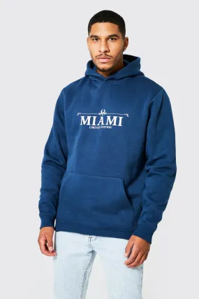 Tall Miami City Print Hoodie