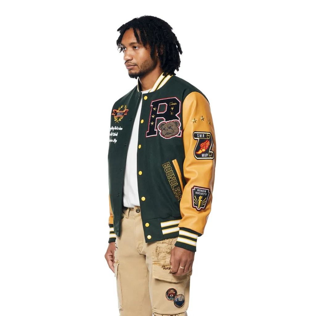 Teddy Varsity Jacket - Green