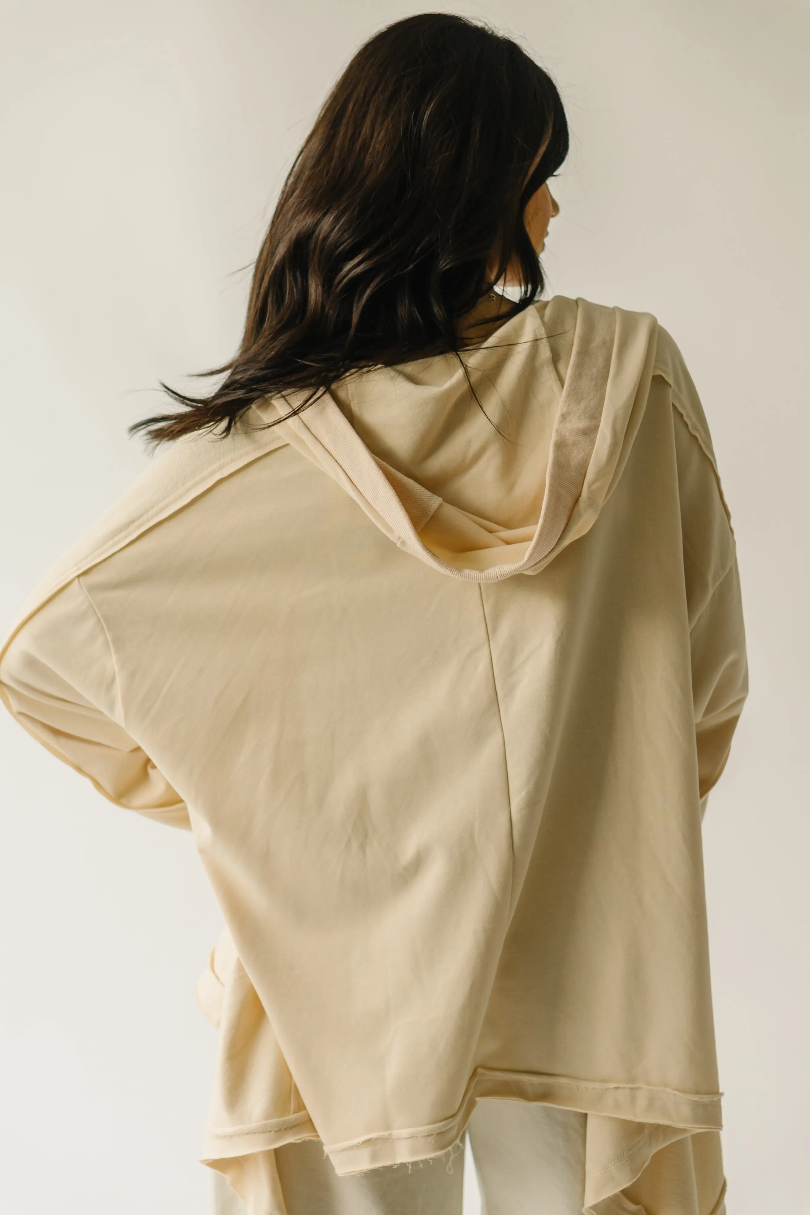 The Emsley Cinch Detail Cardigan in Cream