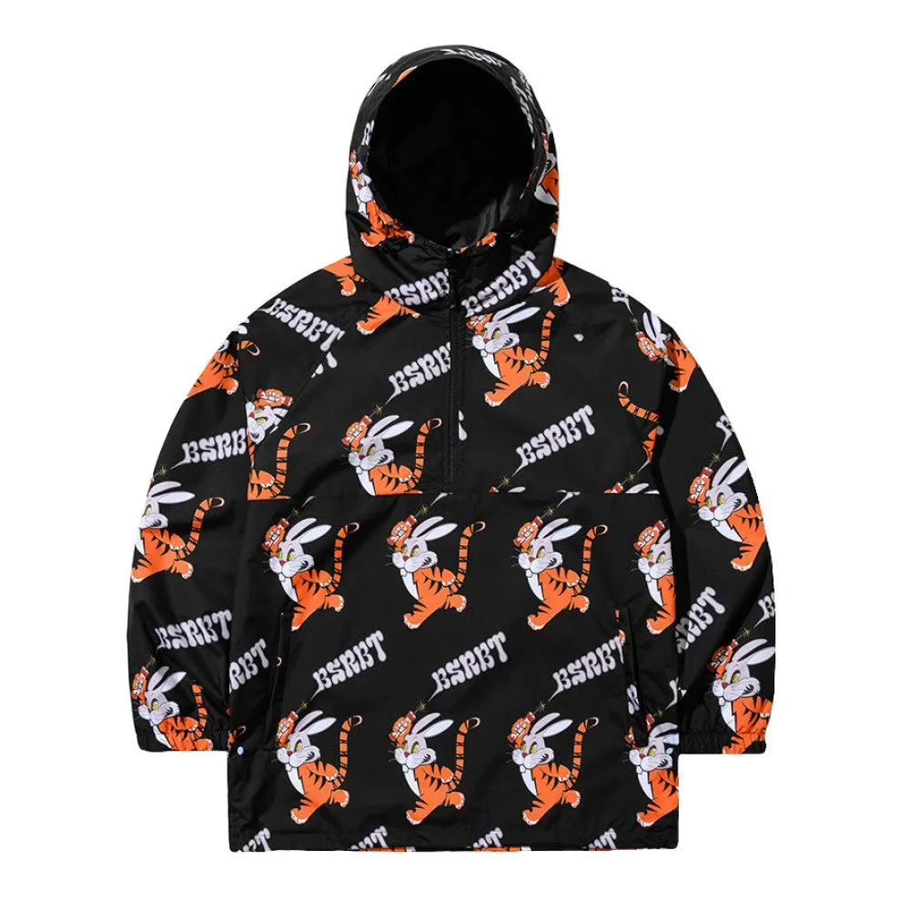 Tiger Rabbit Hooded Anorak Snowboard Jacket