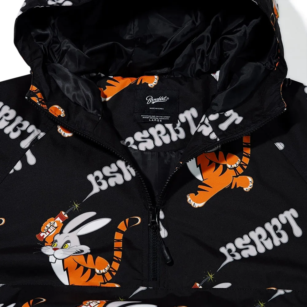 Tiger Rabbit Hooded Anorak Snowboard Jacket