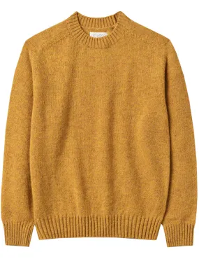 Toast Wool Crew Neck Sweater Mustard Marl