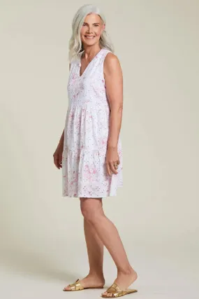 Tribal Eyelet Tiered Dress