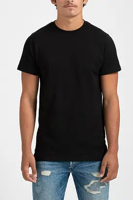 TSC FINE JERSEY TEE, BLACK