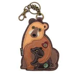 Two Bears Coin Purse and Key Chain