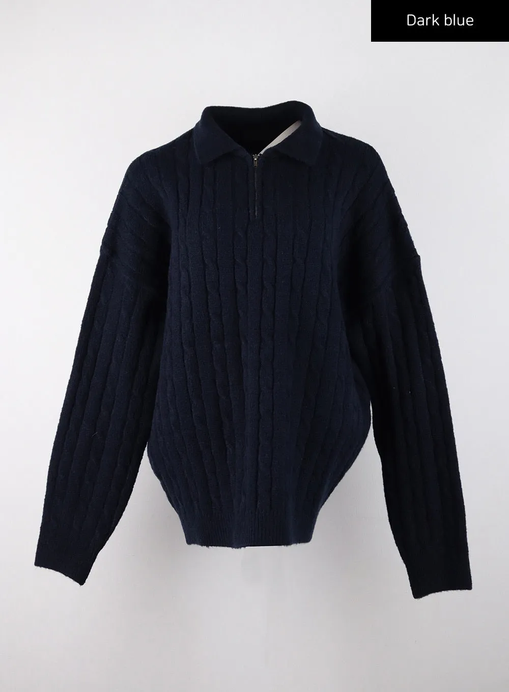 Unisex Weave Knit Zipped Sweatshirt CD328