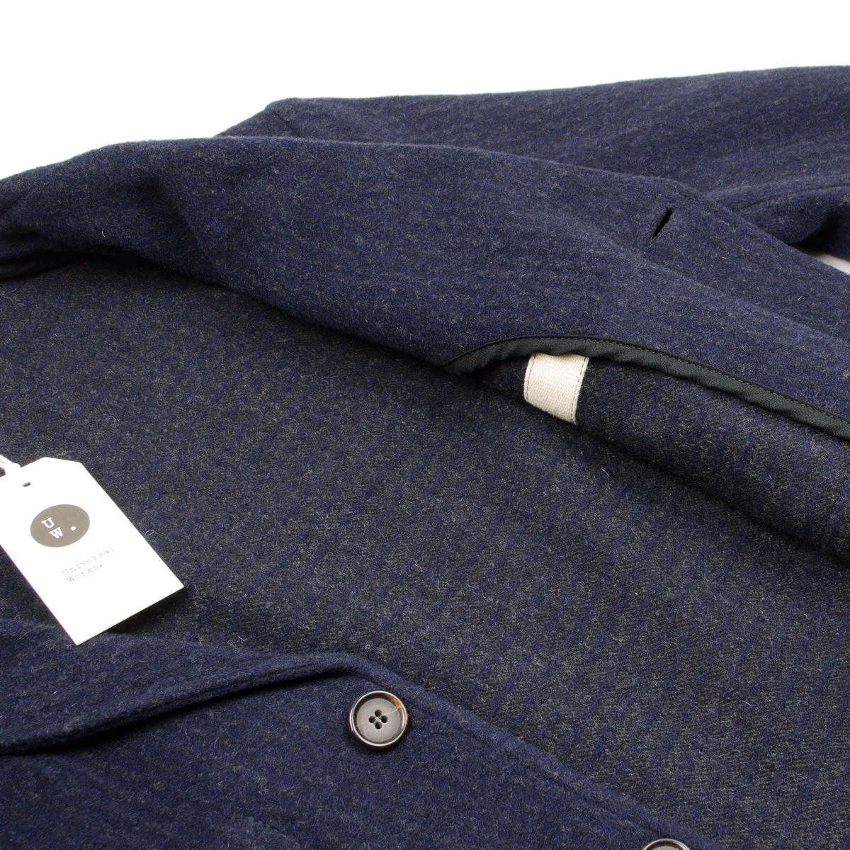 Universal Works - Five Pocket Jacket Bristol Wool Mix - Navy Marl