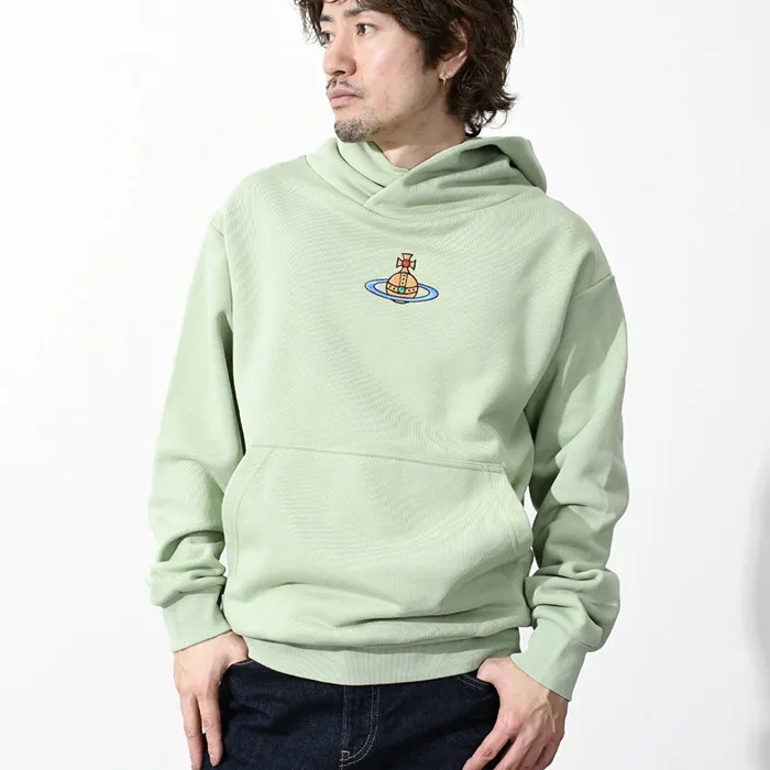 Vivienne Westwood  |Unisex Long Sleeves Cotton Logo Hoodies