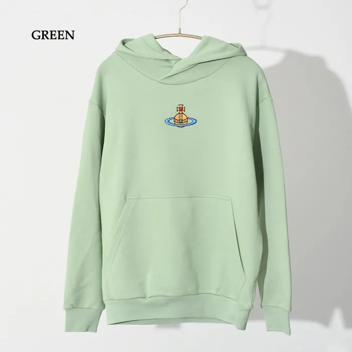 Vivienne Westwood  |Unisex Long Sleeves Cotton Logo Hoodies