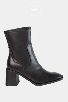 XTI 143421 PU BLACK BLOCK HEEL ANKLE BOOTS